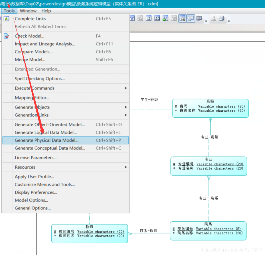 利用Power Design 进行数据库设计(超详细)_利用power design工具microsoft visio(或者其他相关软件)进行 ...