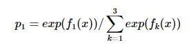 softmax的概率公式