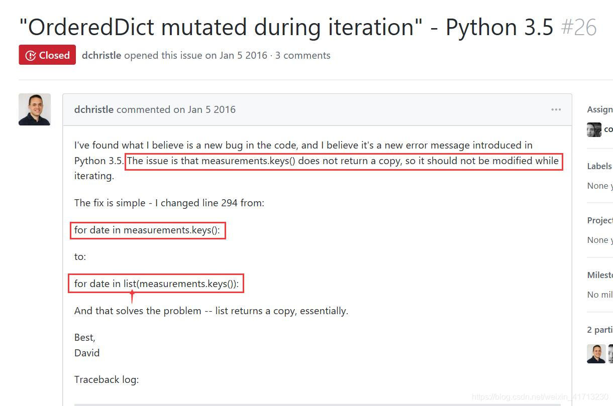 Pythonの はruntimeerror 反復液中に変異しordereddict コードワールド