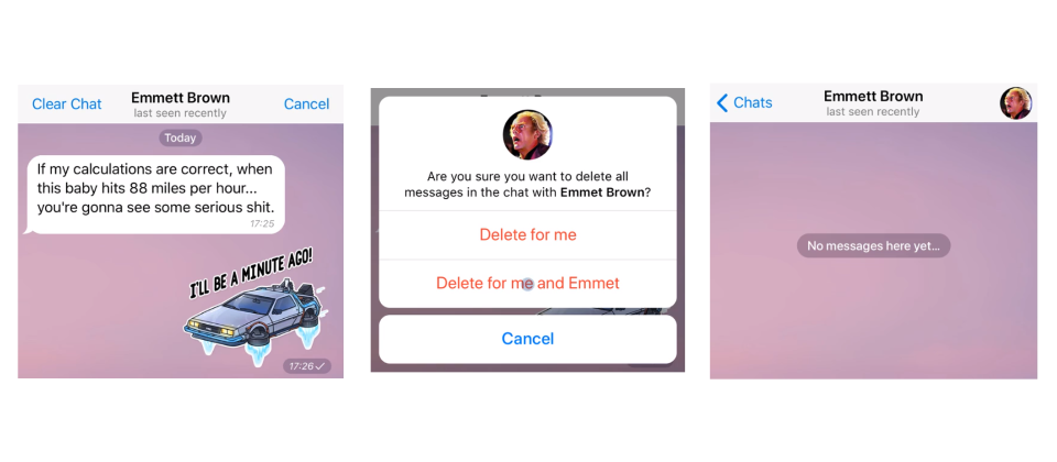 尊重隐私！Telegram通讯程序允许你删除双方的信息