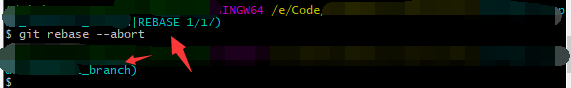git rebase abort