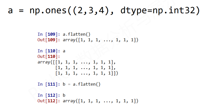 NumPy 数组的维度变换