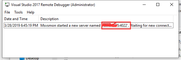 visual studio 2017 remote debugger tools