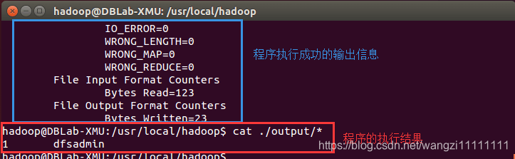 Hadoop单机模式运行grep的输出结果Hadoop单机模式运行grep的输出结果