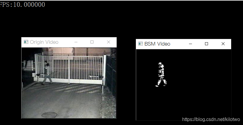 OpenCV学习之路（五）——BSM背景差分法