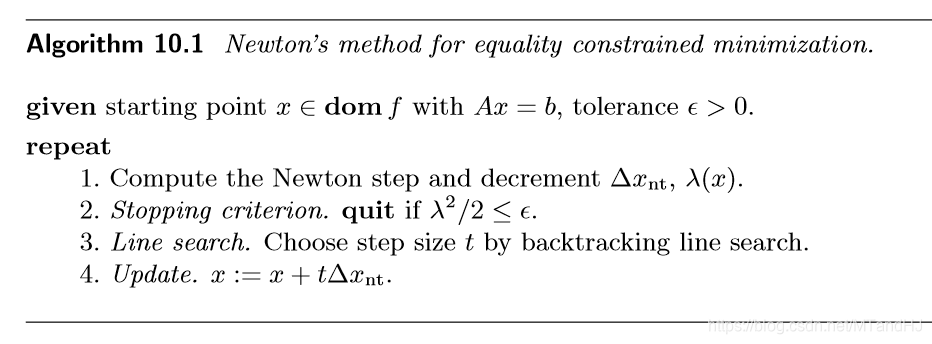 等式约束的Newton方法