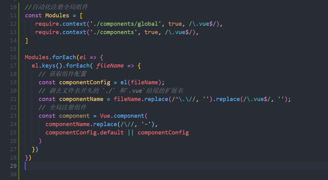 Vue component automation registration - Programmer Sought