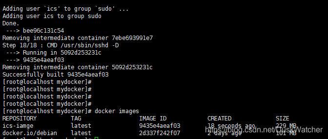 Building Docker image Successed