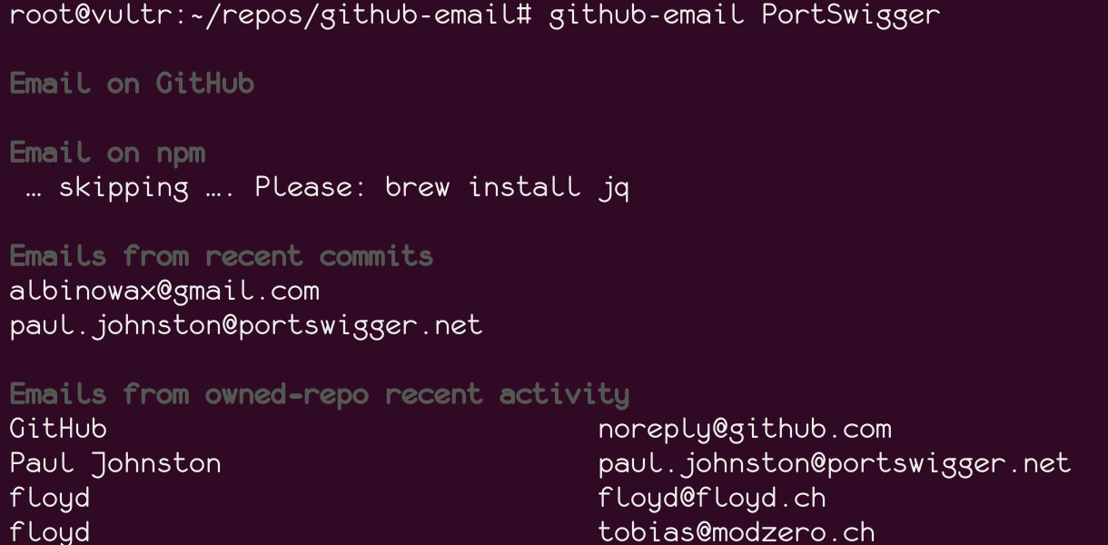 github-email:通过github帐号查某人可能的邮箱_github 其他人的公共邮箱地址-CSDN博客