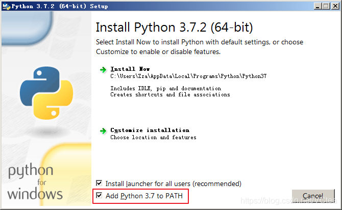 图 4.1 安装Python
