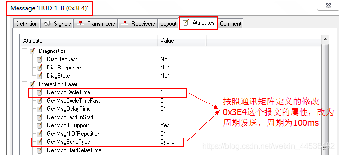 图7.3.1  对报文属性的修改