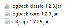logback-classic-1.2.3.jar,logback-core-1.2.3.jar,slf4j-api-1.7.25.jar
