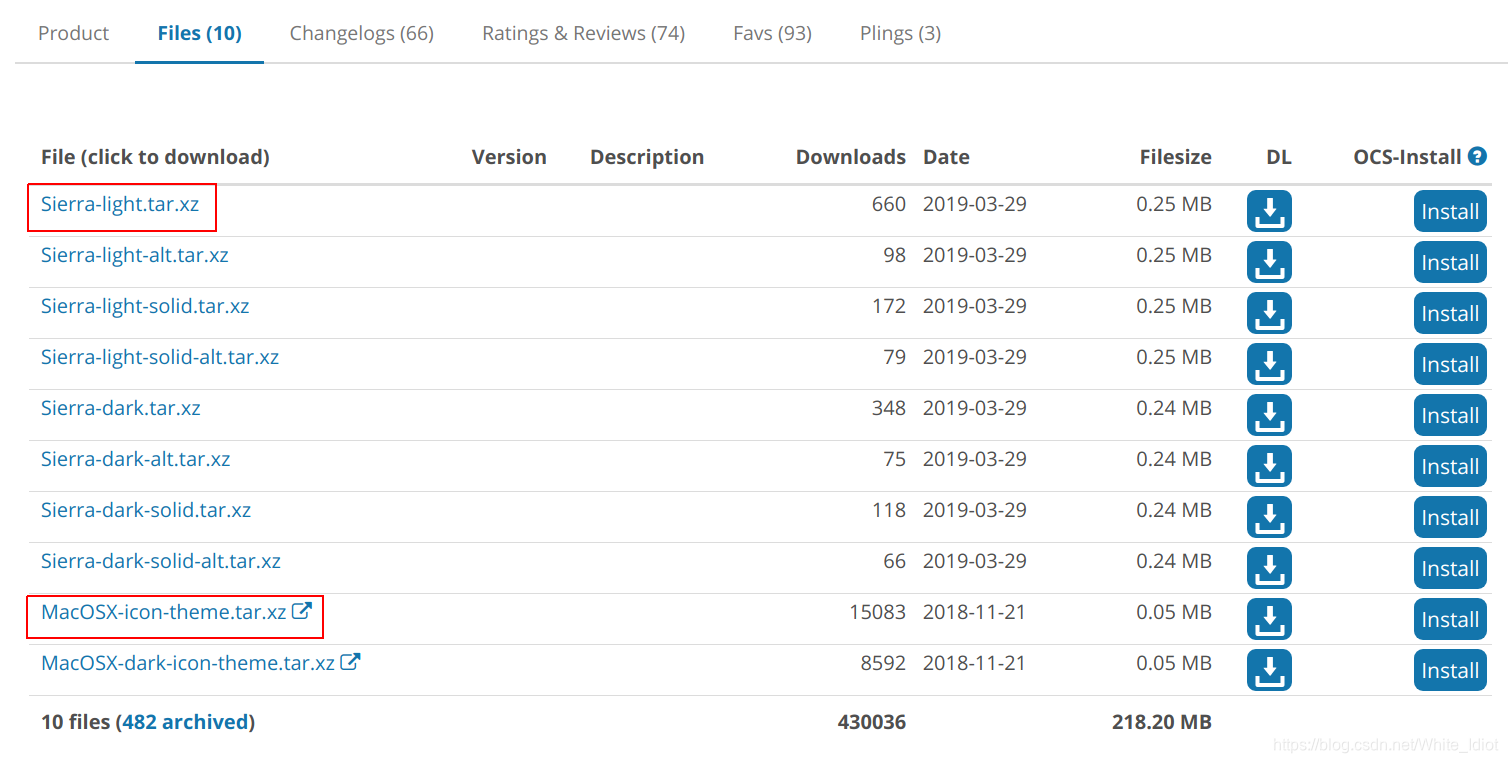 下载主题和图标