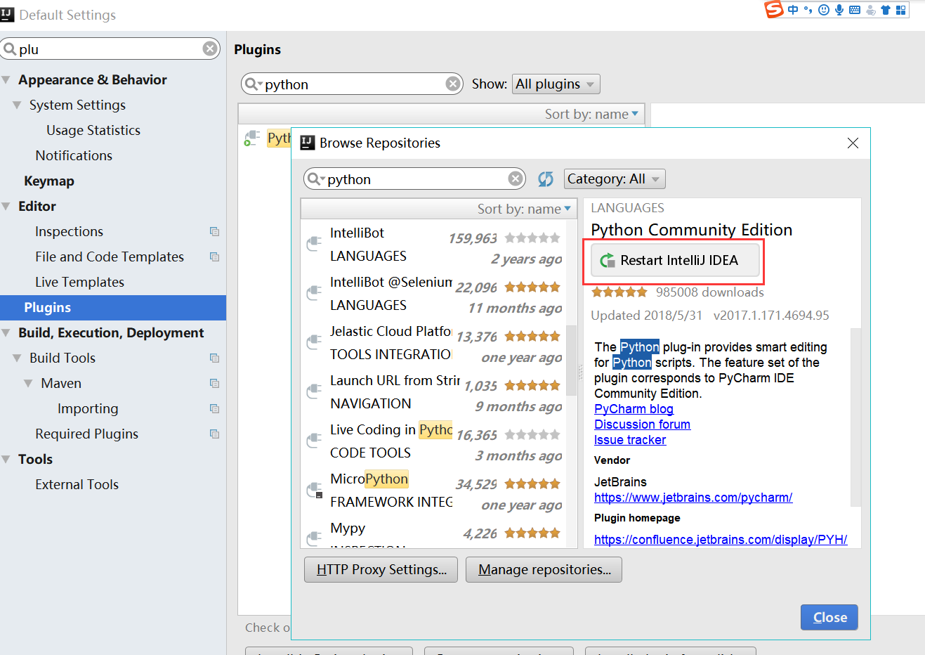 Ideal中安装python环境_ideal python-CSDN博客
