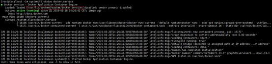 temctl status docker.service