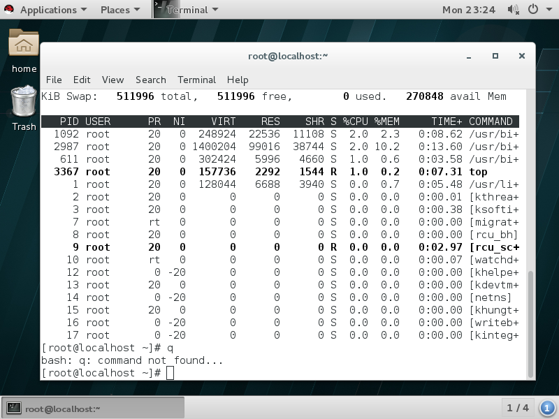 Linux中对进程的管理