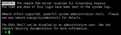 VMware ESXi 5.0配置SSH密码登录