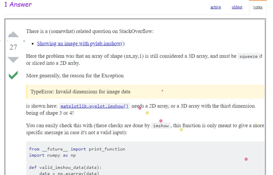 matplotlib-pyplot-imshow-typeerror-invalid-dimensions-for