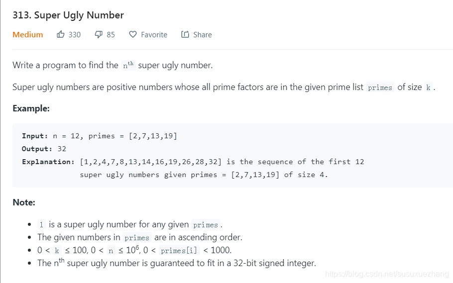 LeetCode 263 Ugly Number I;264 Ugly Number II;313 Super Ugly Number-CSDN博客