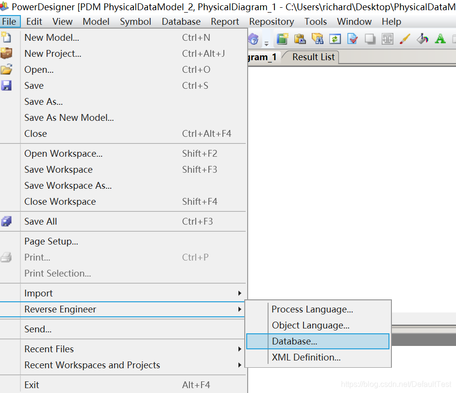 记一次需求解决: Power Designer 生成 LDM OOM PDM 等_powerdesigner 根据sql生成ldm-CSDN博客