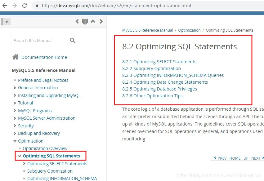 8.2 Optimizing SQL Statements