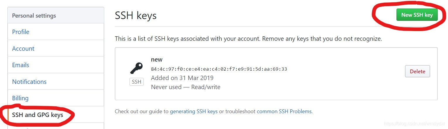 SSH key