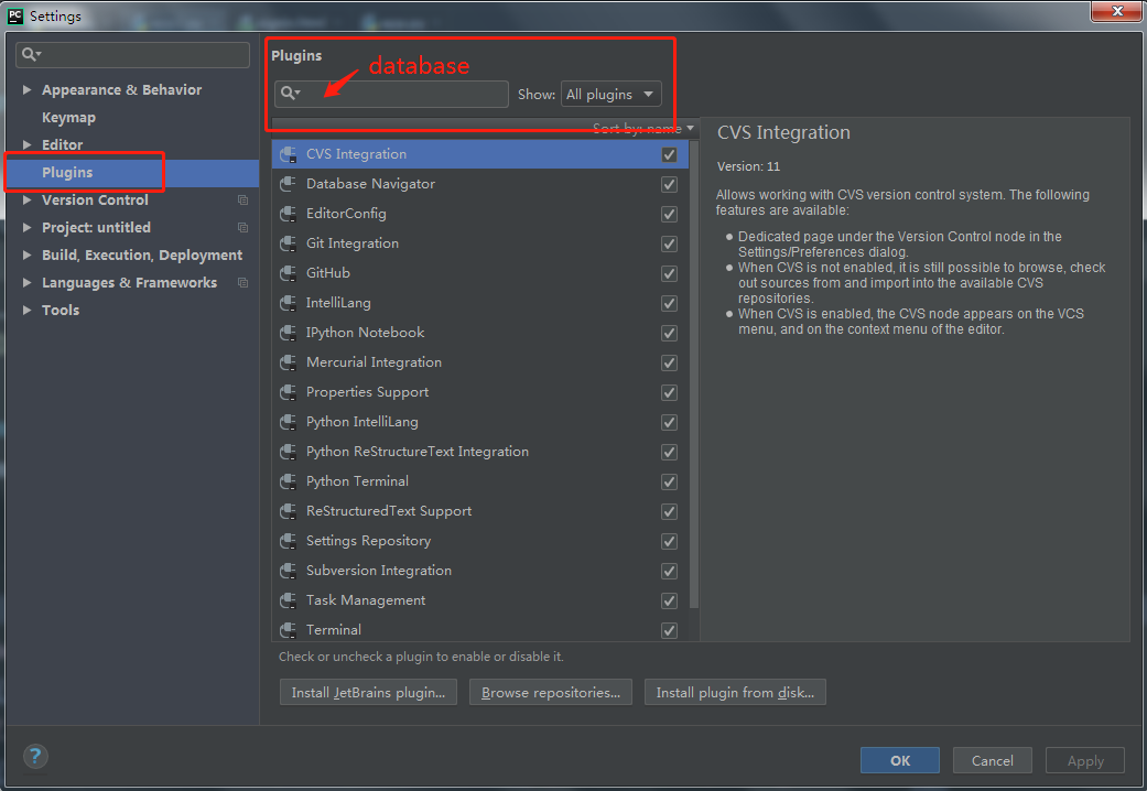 How to connect to the database with Pycharm Community Edition