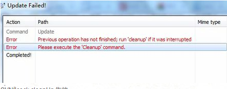 Svn Clean Up Cleanup Has Successfully Csdn