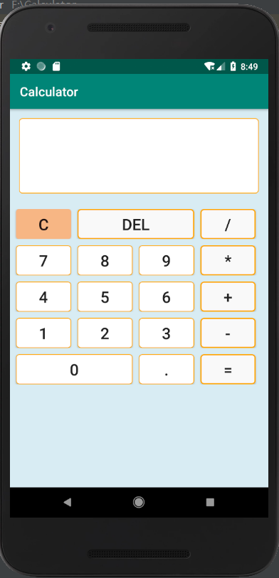 Android Studio简易计算器(表格布局TableLayout)_androidstudio做一个计算器使用tablelayout布局 ...