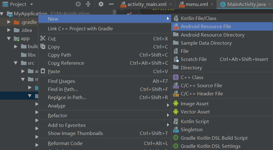 android studio 菜单之optionmenu 你的外祖父的博客 csdn博客