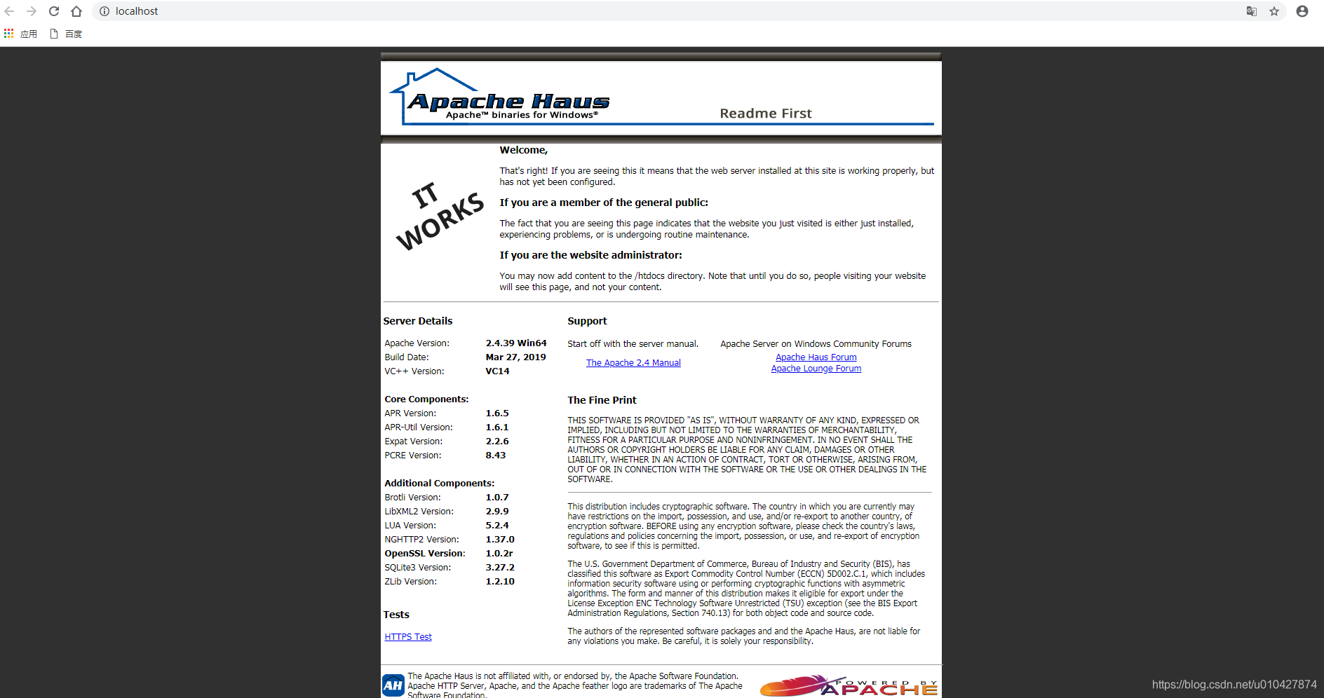Windows下 Apache + PHP + mySQL + phpMyAdmin 环境搭建 一次搞定_phpmyadmin部署window ...