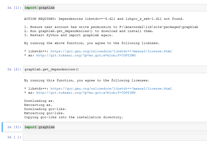 install graphlab package in python jupyter notebook