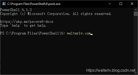 .NET Core 版本的 PowerShell