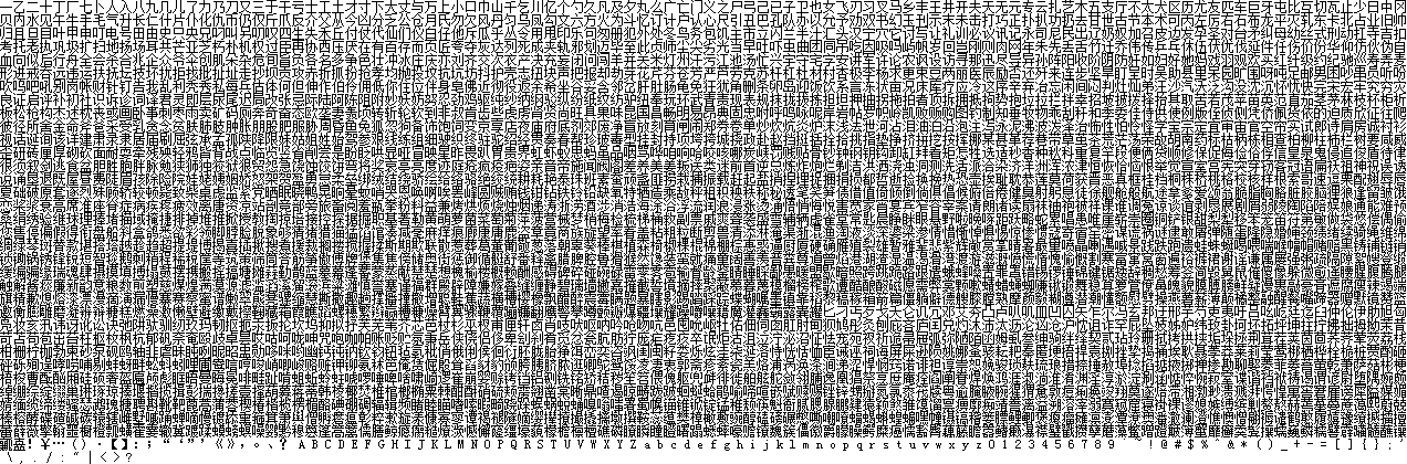 自制汉字字库 识别汉字 三 汉字篇 程序执行者的博客 Csdn博客