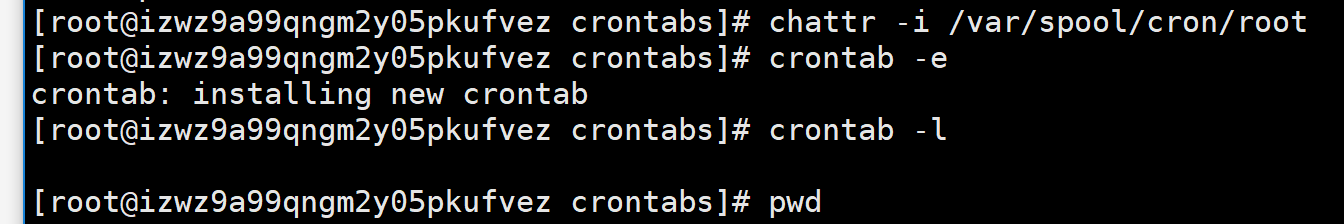 crontab: error renaming解决办法