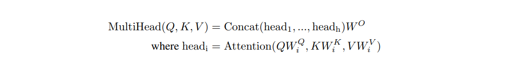 multi-head注意力计算公式