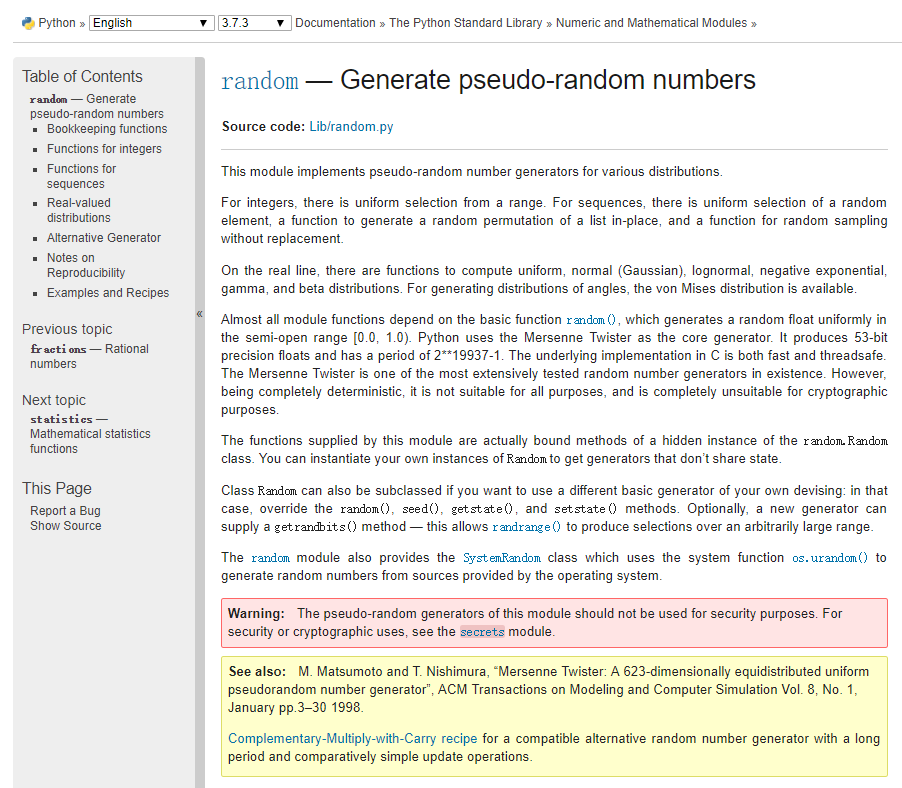 详解 Python random_python random-CSDN博客
