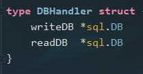 定义了一个读写DBhandle结构体