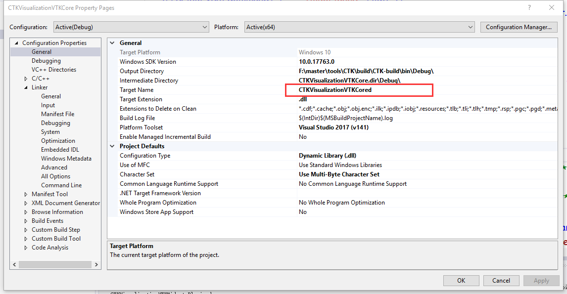 vs2017编译CTK