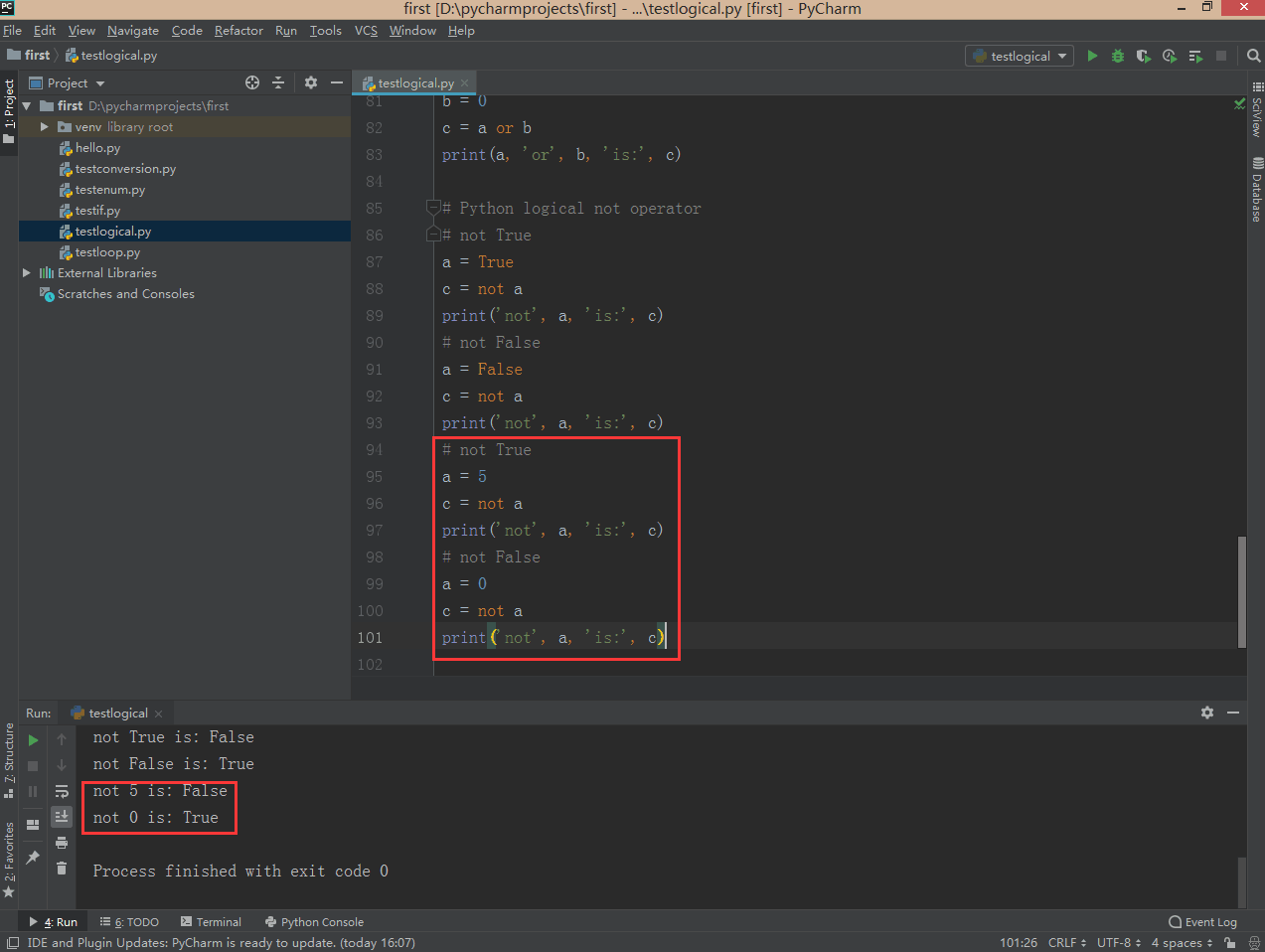 not 也可以用于非布尔型的数字类型的逻辑操作.png