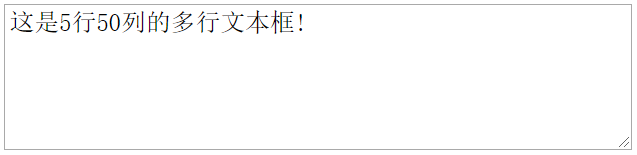 正确的多行文本框显示效果