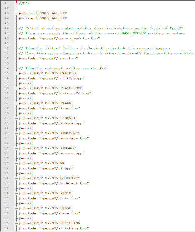 类似opencv2/core.hpp与opencv2/core/core.hpp的区别