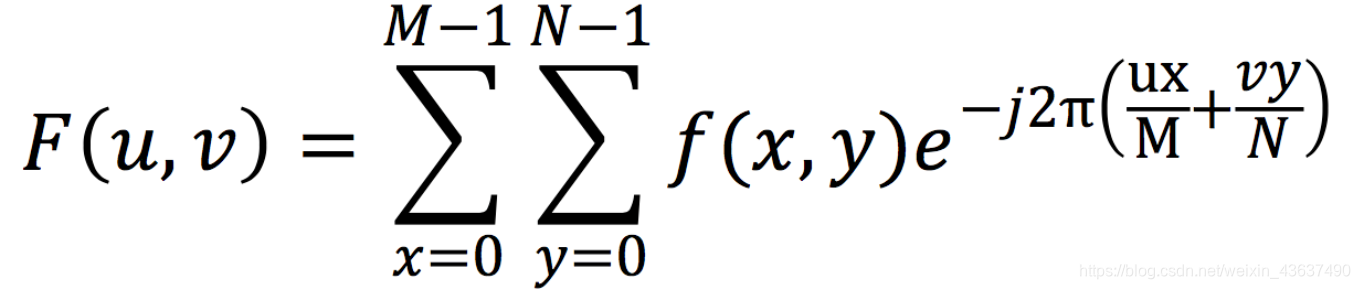 Two-dimensional discrete Fourier transform