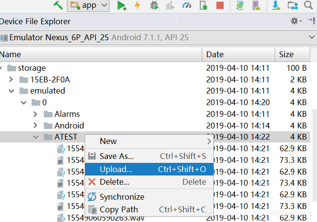 Android Studio 使用Device File Explorer管理安卓虚拟设备的文件_ACJRL的博客-CSDN博客