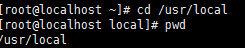 首先进入local目录