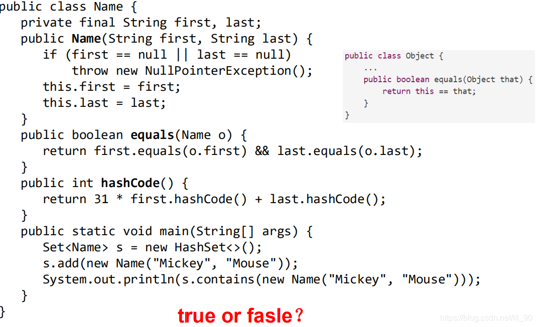 Here the parent class method different parameter list, so to achieve the override effect