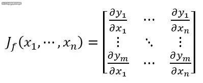 浅谈雅可比矩阵
