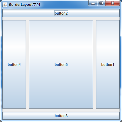 Java Swing开发桌面应用-布局管理与边框布局管理器（BorderLayout）_container setlayout(new ...