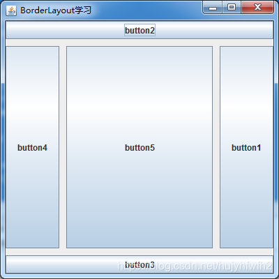 Java Swing开发桌面应用-布局管理与边框布局管理器(BorderLayout)_container setlayout(new ...