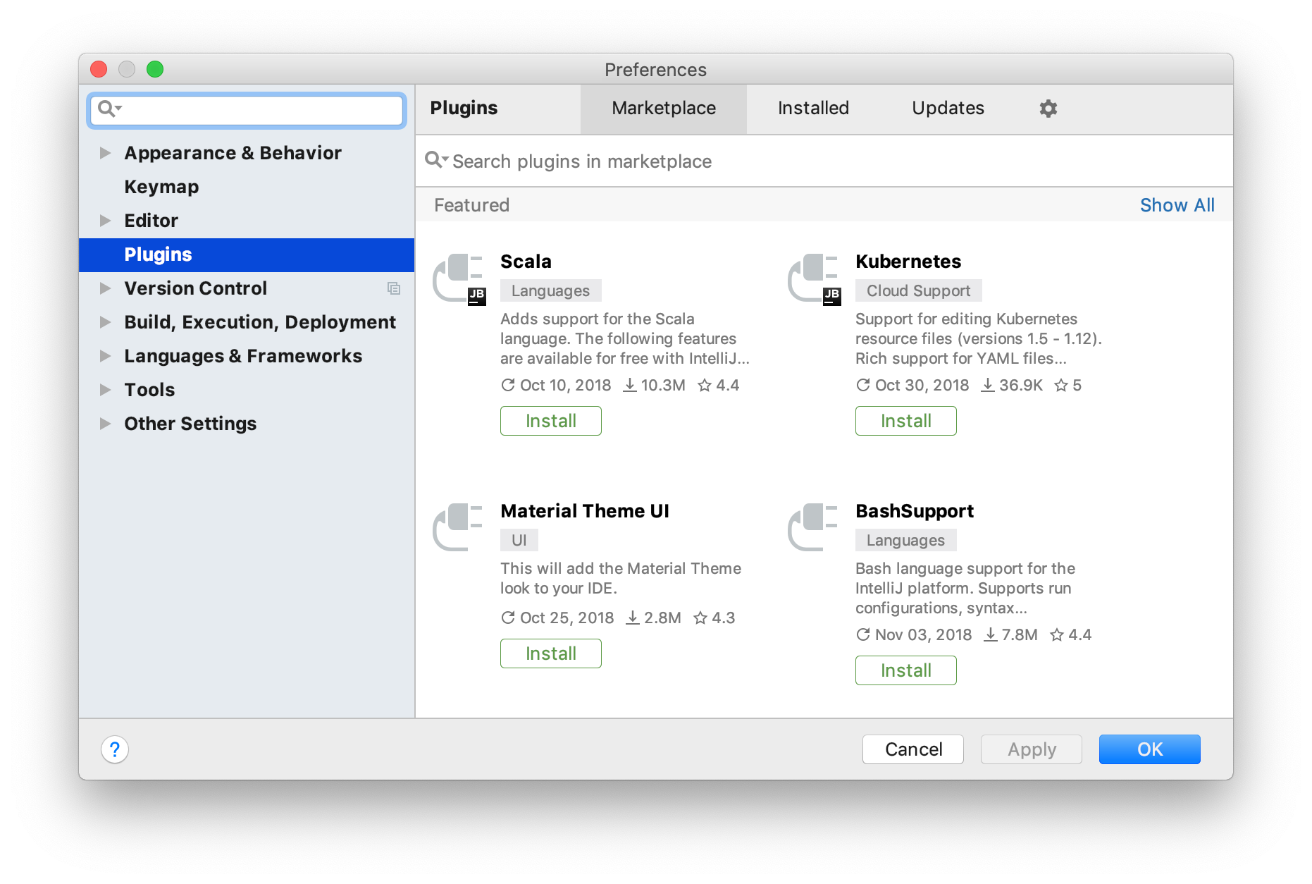 Idea install plugin. Intellij idea plugins. preferences intellij idea. idea browse repository.
